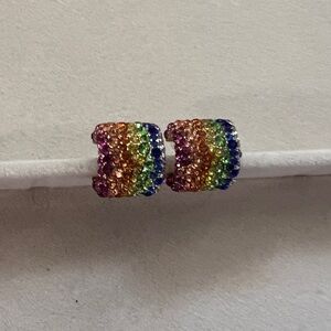 Baublebar Jocelyn Huggie Earrings - Rainbow Gold